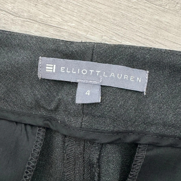 Elliott Lauren Gray Ankle Length Pants Career Office Work Size 4 - Picture 9 of 9